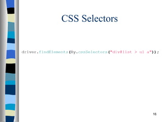 CSS Selectors 