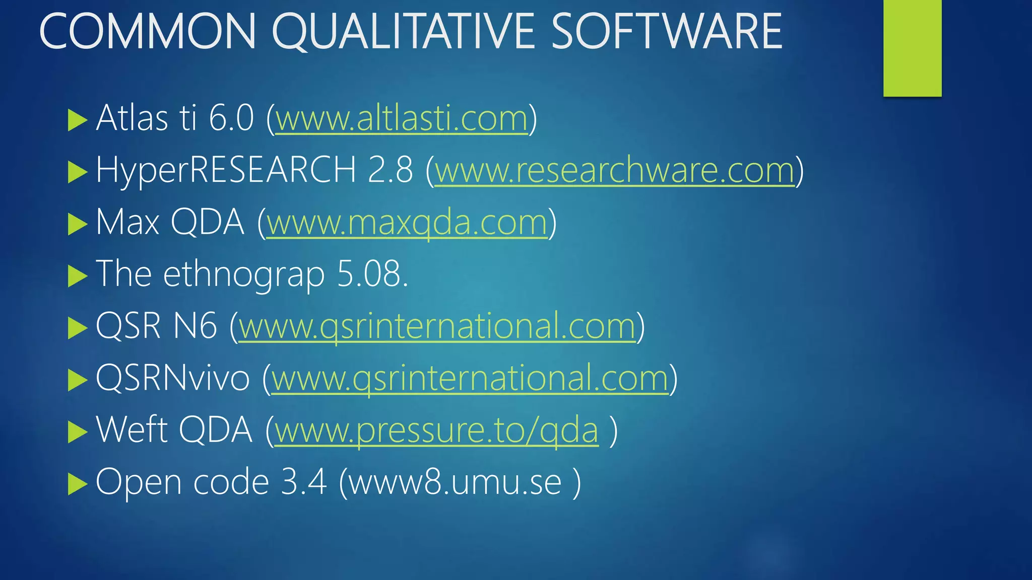 Qualitative Data Analysis | PPTX