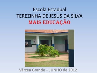 Escola Estadual
TEREZINHA DE JESUS DA SILVA
     MAIS EDUCAÇÃO




 Várzea Grande – JUNHO de 2012
 