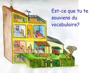 Est-ce que tu te
souviens du
vocabulaire?
 