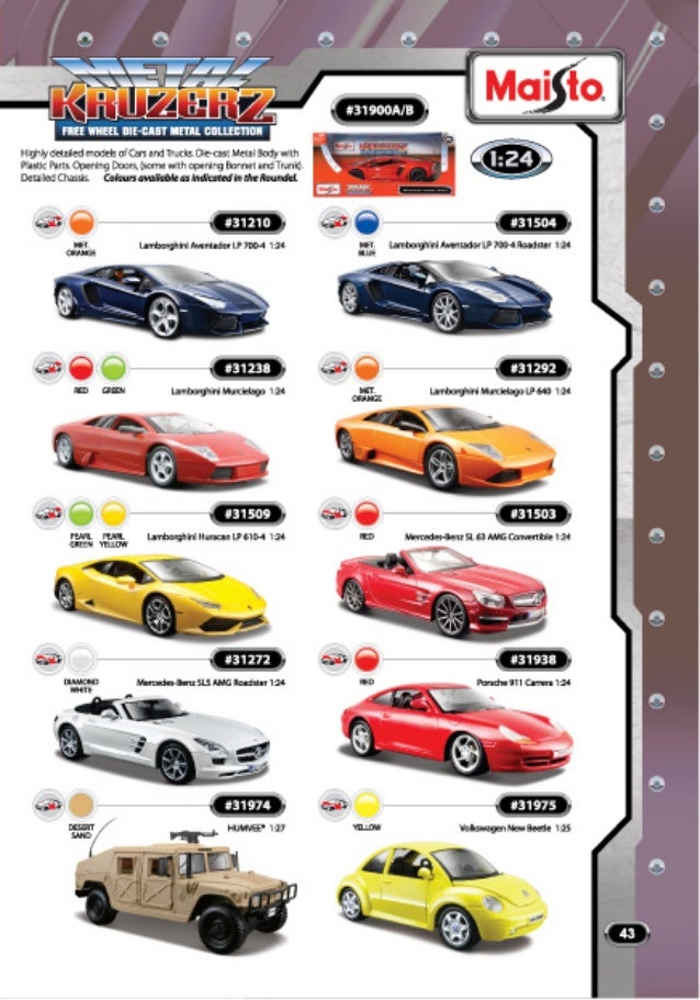 Maisto catalogue 2015