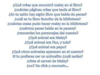 CUENTO: MAISY VA A LA BIBLIOTECA