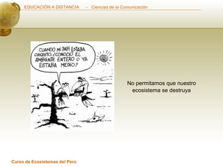 No permitamos que nuestro   ecosistema se destruya 