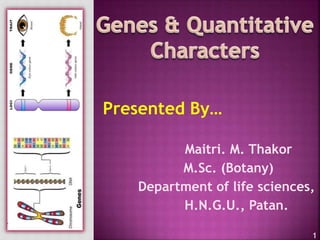 Presented By…
Maitri. M. Thakor
M.Sc. (Botany)
Department of life sciences,
H.N.G.U., Patan.
1
 