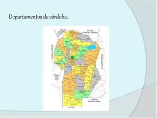 Departamentos de córdoba.