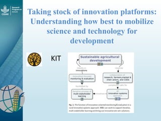 Maize - Presentation for Discussion with Donors and Partners - June 2013