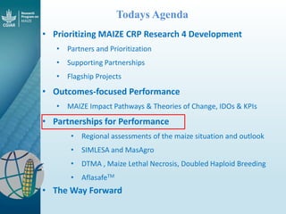 Maize - Presentation for Discussion with Donors and Partners - June 2013