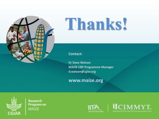 Maize - Presentation for Discussion with Donors and Partners - June 2013