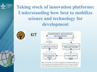 Maize - Presentation for Discussion with Donors and Partners - June 2013