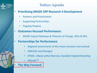 Maize - Presentation for Discussion with Donors and Partners - June 2013