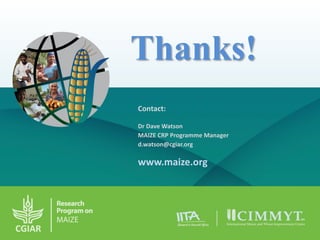 Maize - Presentation for Discussion with Donors and Partners - June 2013