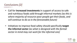 Food safety in Tanzania: Lessons from maize and dairy supply chains and policy recommendations