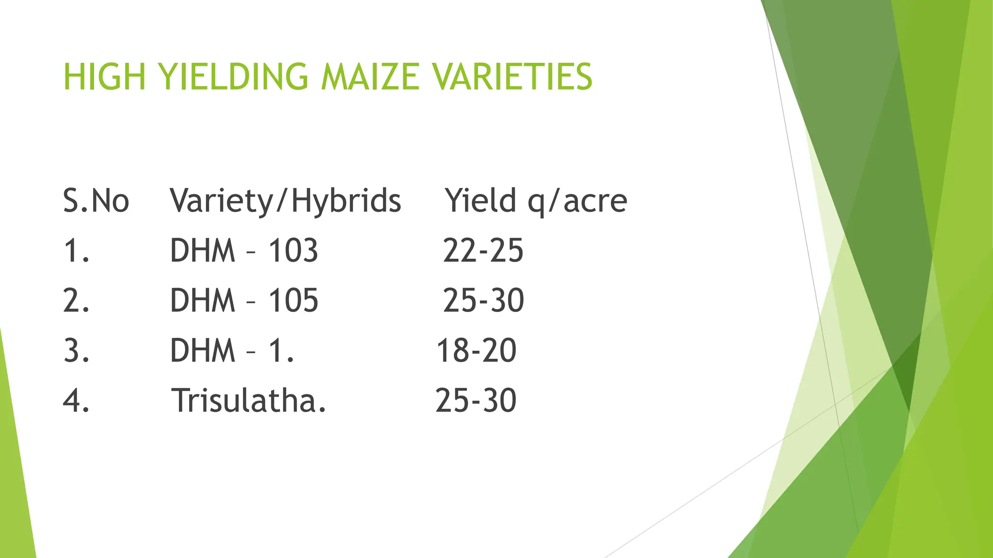 Maize Production in Tamil Nadu..pptx.smk | Agriculture | Industries