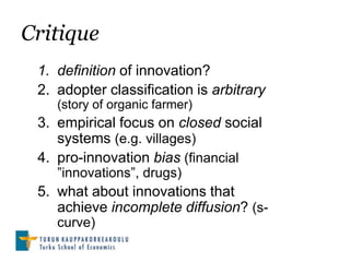 Diffusion of Innovations (Rogers) | PPTX