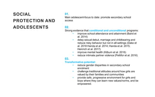 How are social protection programmes targeting or inclusive of ...