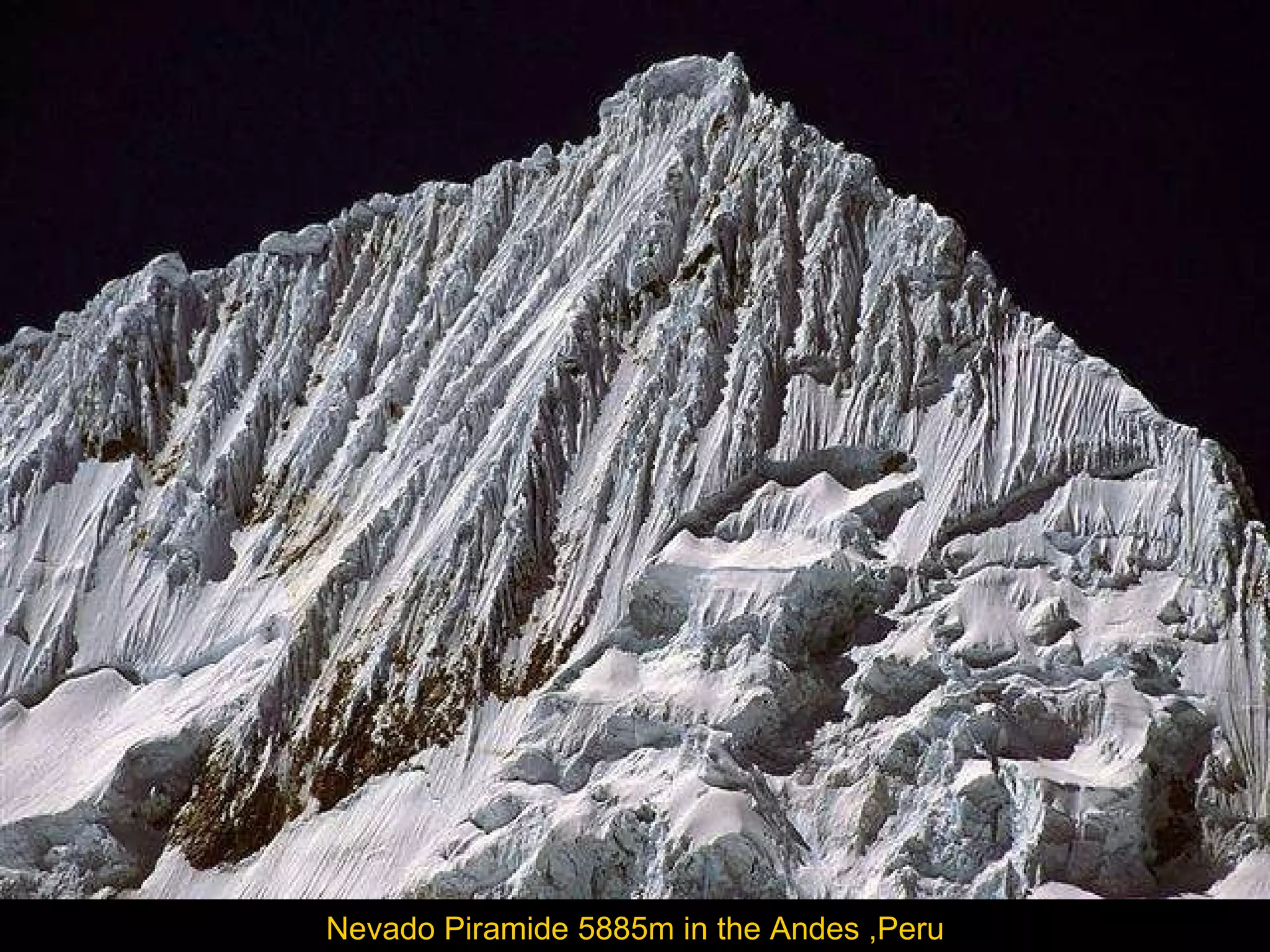 Nevado Piramide 5885m in the Andes ,Peru 