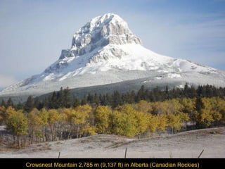 Crowsnest Mountain 2,785 m (9,137 ft) in Alberta (Canadian Rockies) 