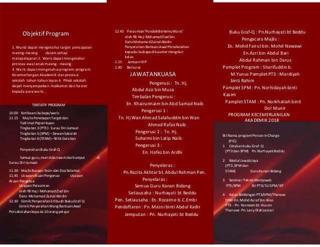 Majlis Penetapan Target Pt3 Spm Stam 2018 To Print