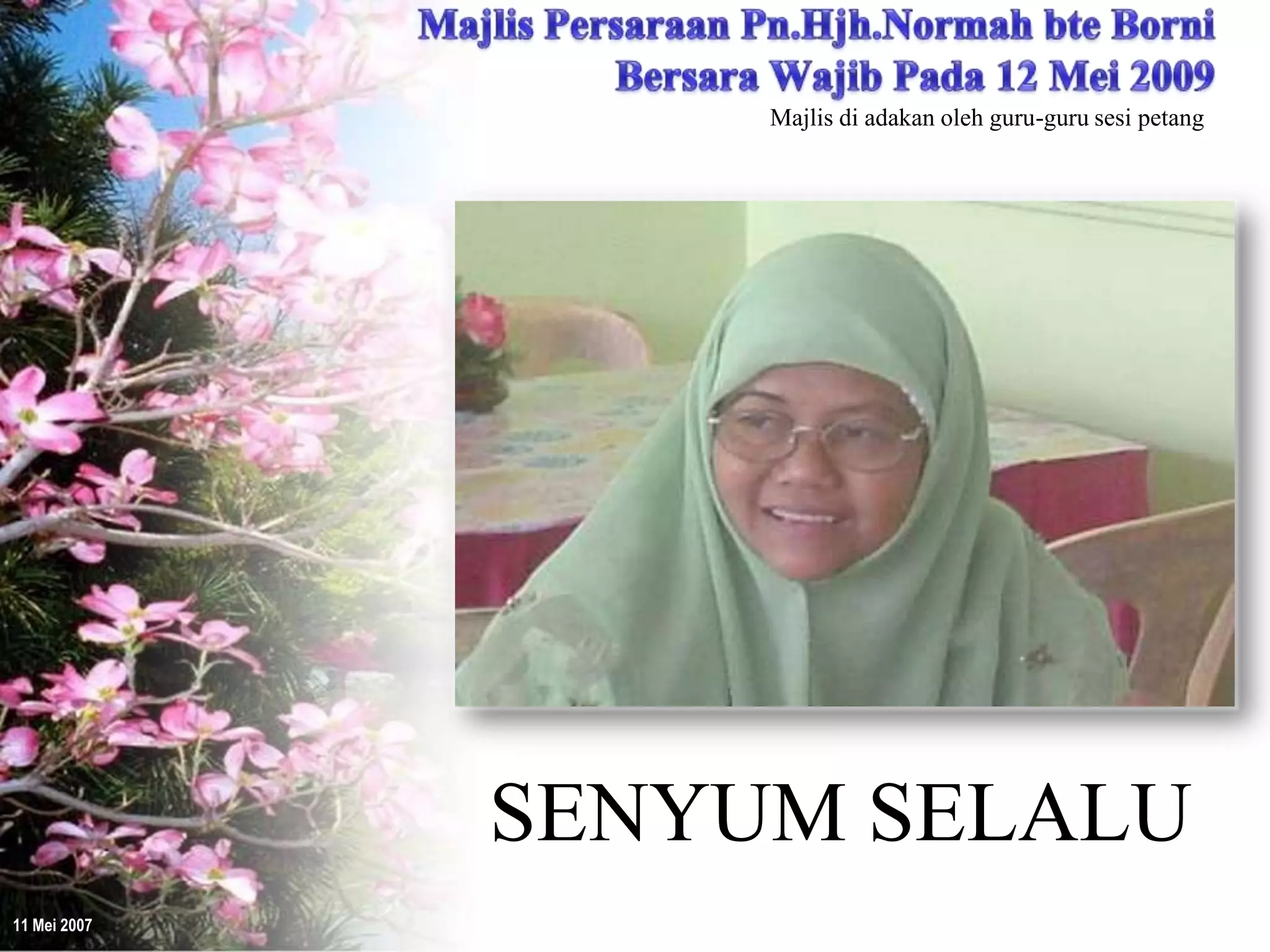 Majlis Persaraan Pn.Hjh.Normah bersama guru-guru Sesi Petang