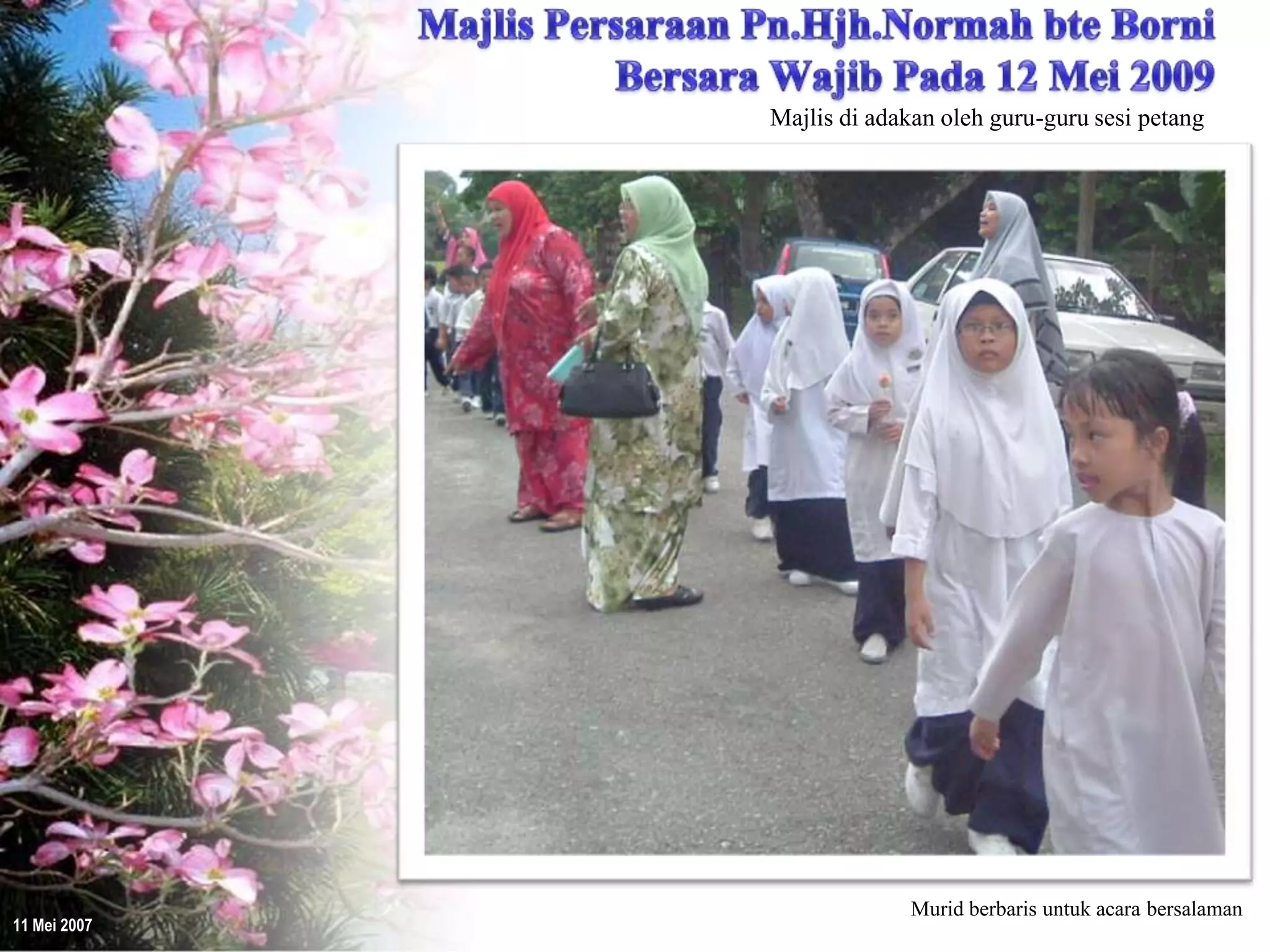 Majlis Persaraan Pn.Hjh.Normah bersama guru-guru Sesi Petang