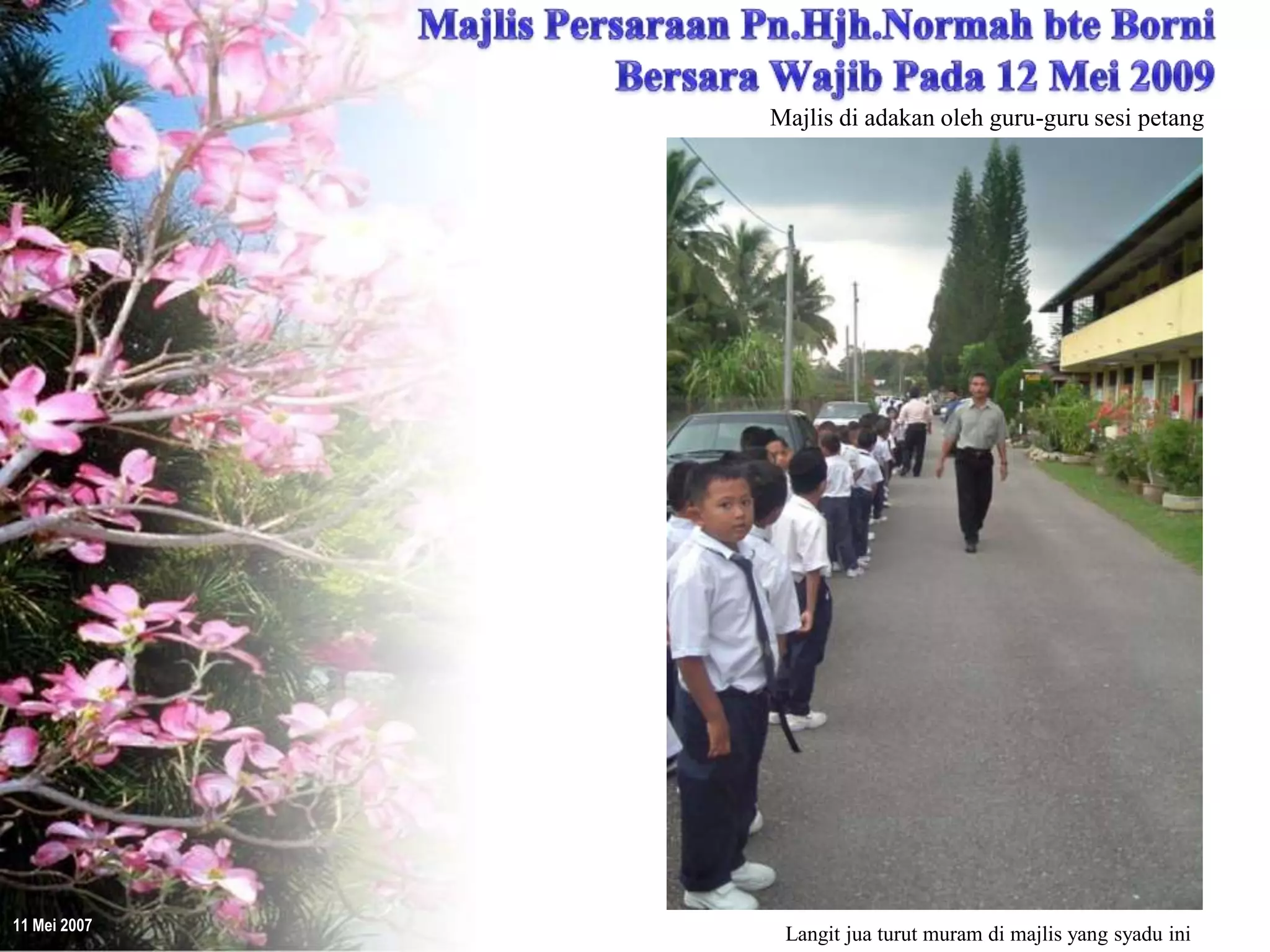 Majlis Persaraan Pn.Hjh.Normah bersama guru-guru Sesi Petang