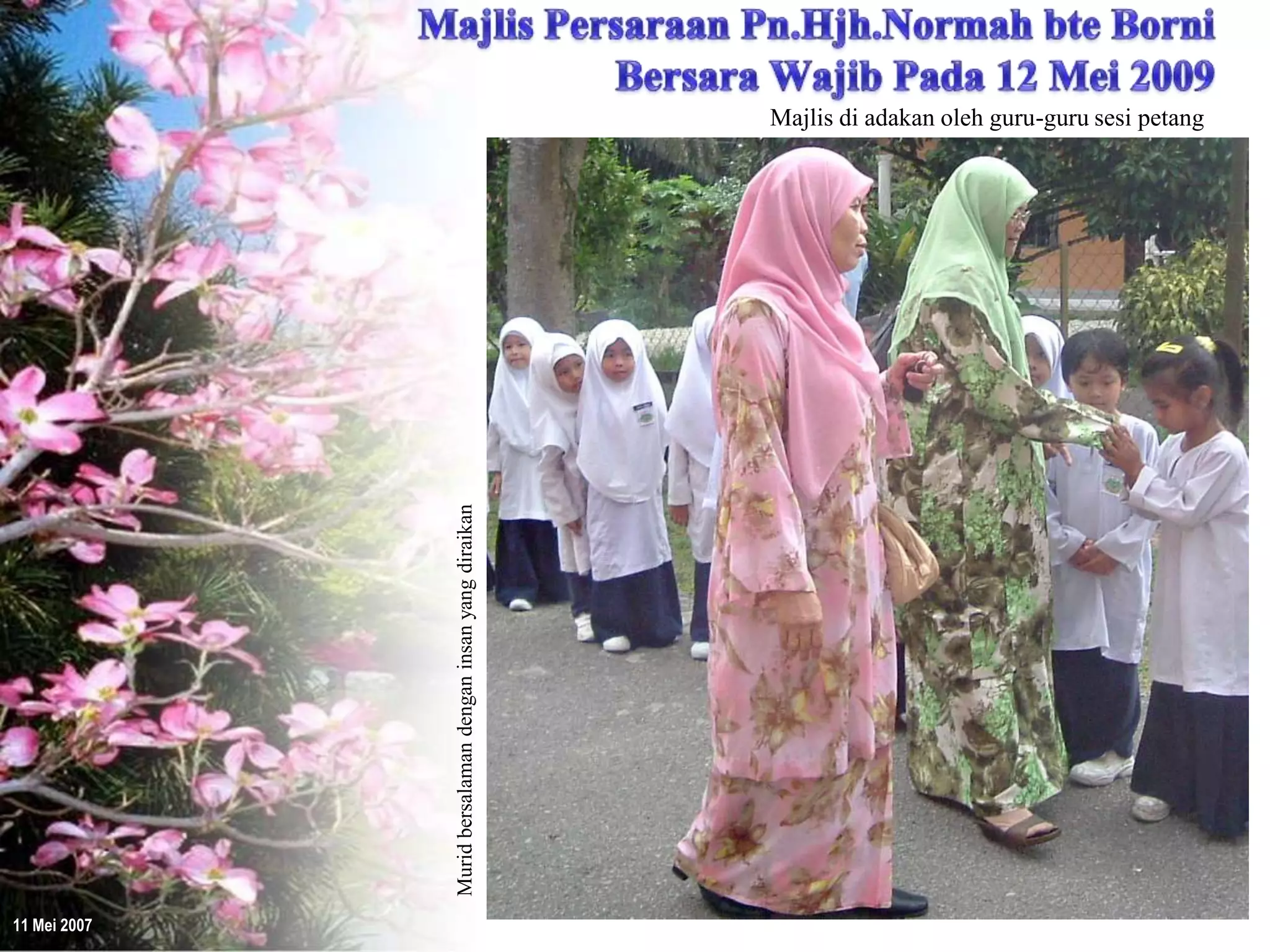 Majlis Persaraan Pn.Hjh.Normah bersama guru-guru Sesi Petang