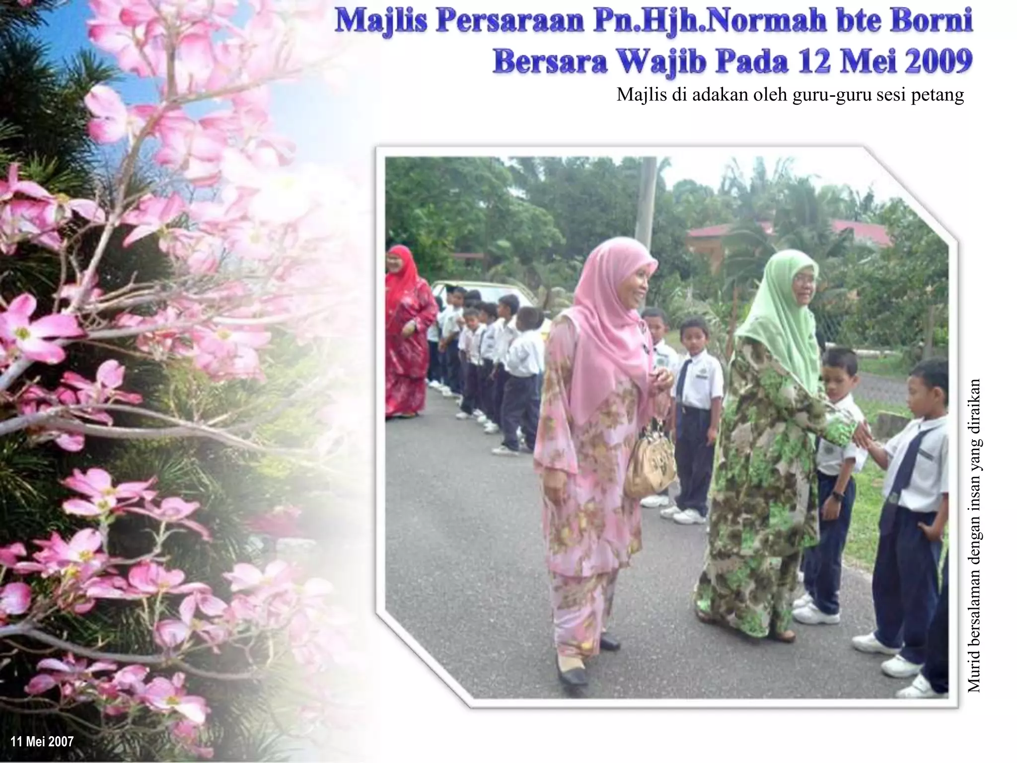 Majlis Persaraan Pn.Hjh.Normah bersama guru-guru Sesi Petang