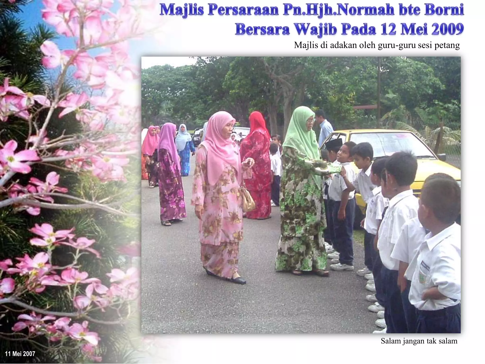 Majlis Persaraan Pn.Hjh.Normah bersama guru-guru Sesi Petang