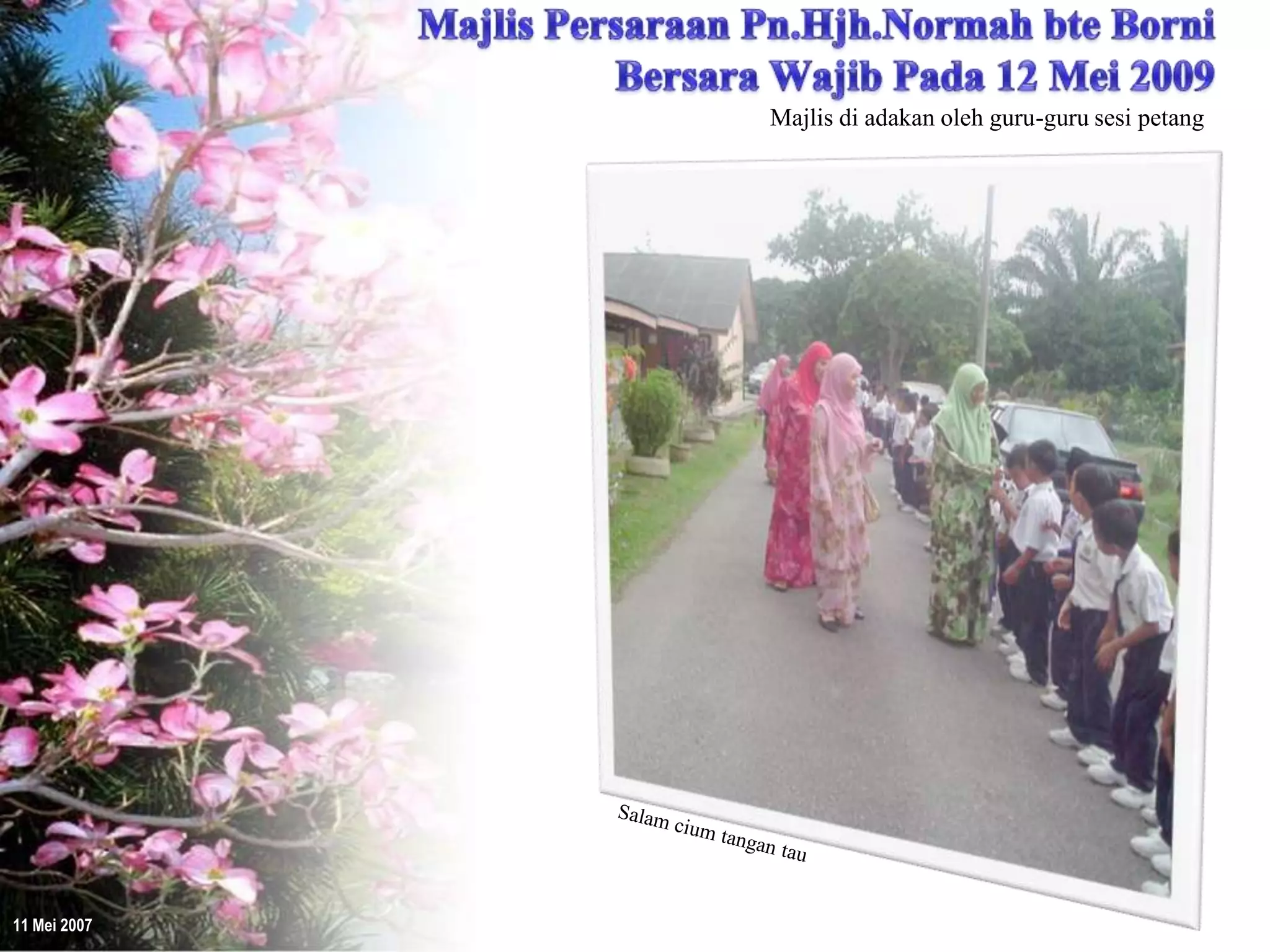 Majlis Persaraan Pn.Hjh.Normah bersama guru-guru Sesi Petang