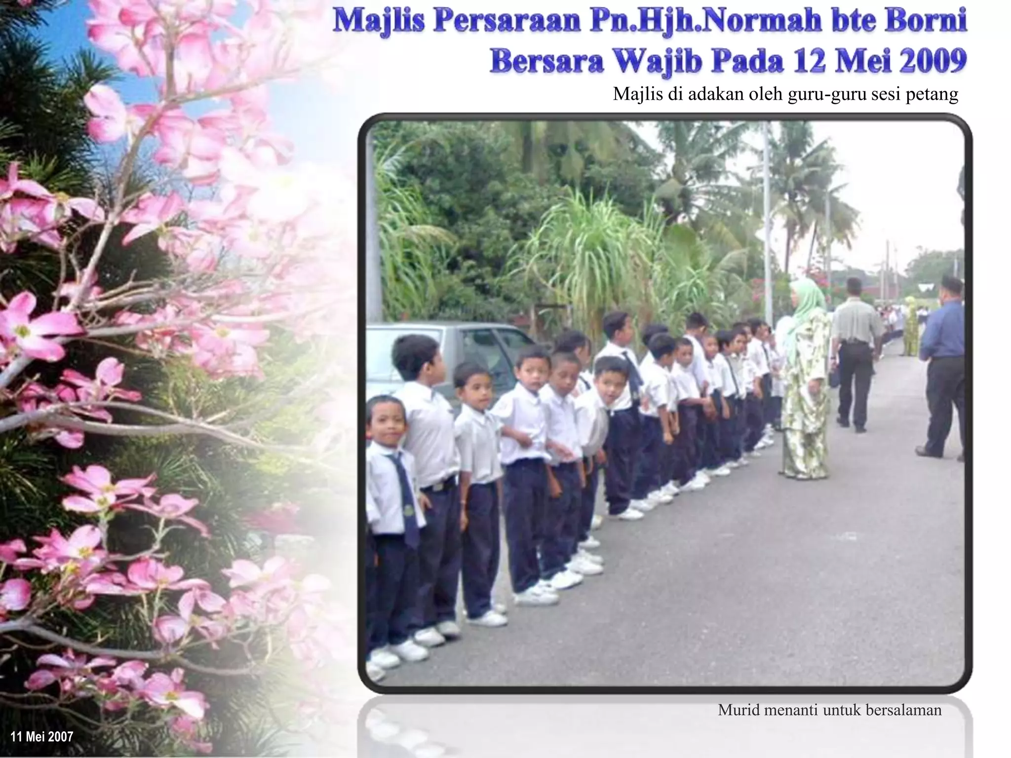 Majlis Persaraan Pn.Hjh.Normah bersama guru-guru Sesi Petang