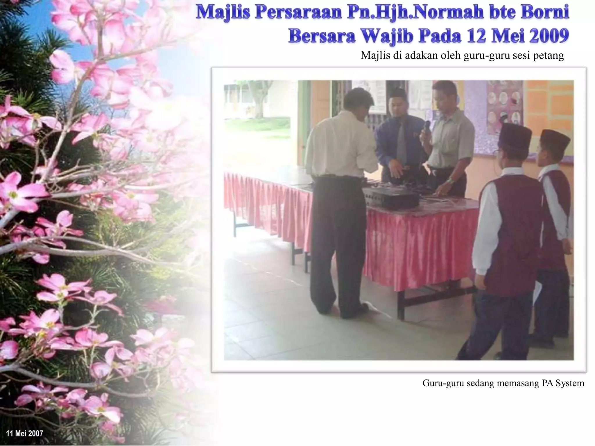 Majlis Persaraan Pn.Hjh.Normah bersama guru-guru Sesi Petang