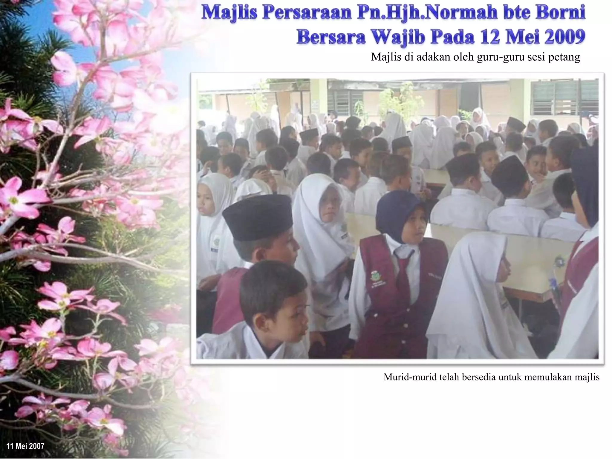 Majlis Persaraan Pn.Hjh.Normah bersama guru-guru Sesi Petang