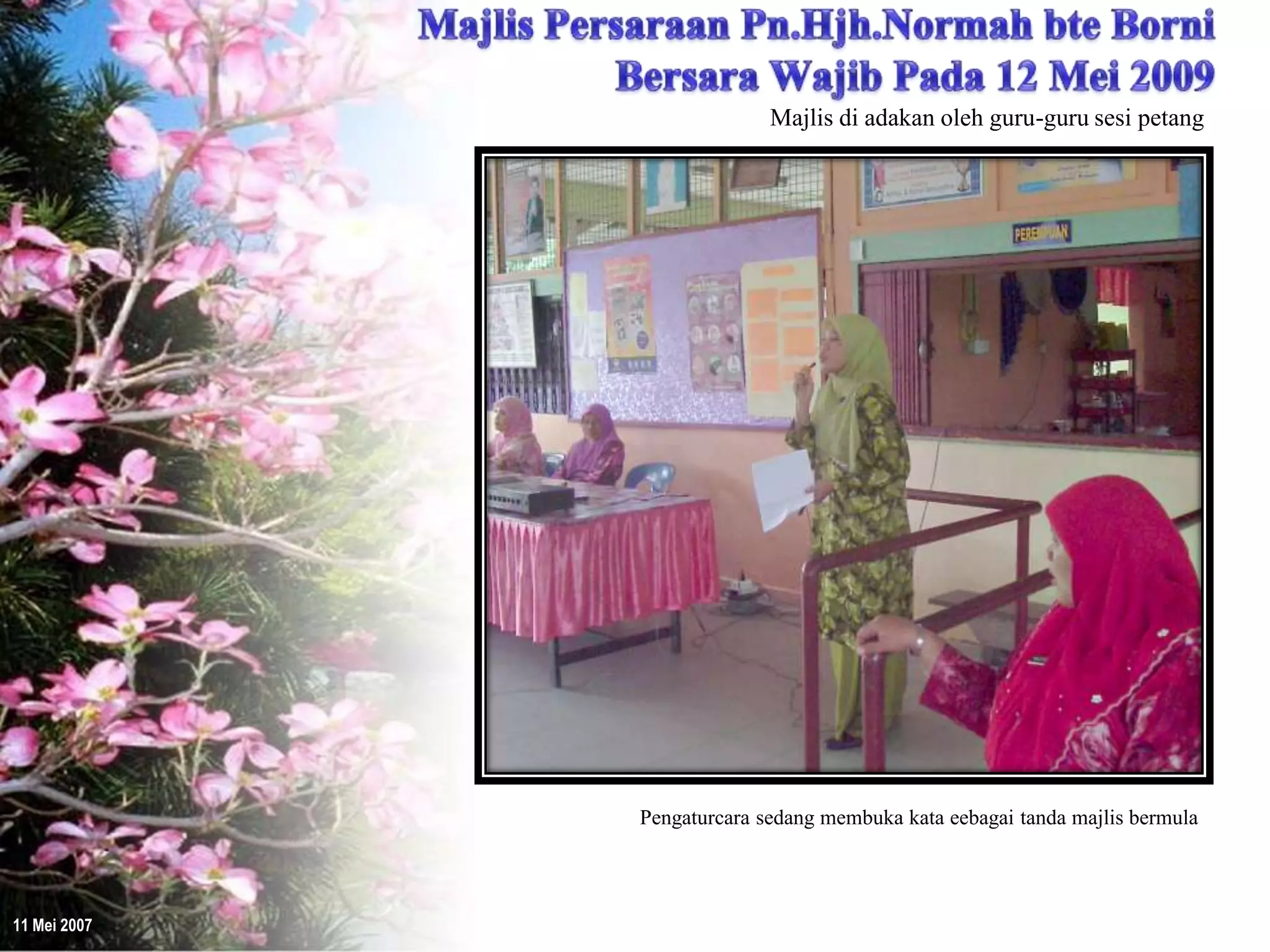 Majlis Persaraan Pn.Hjh.Normah bersama guru-guru Sesi Petang