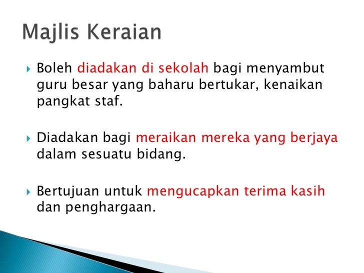 Majlis rasmi koko - (presentation)