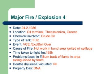 Major 50 Fires & Explosions | PPT