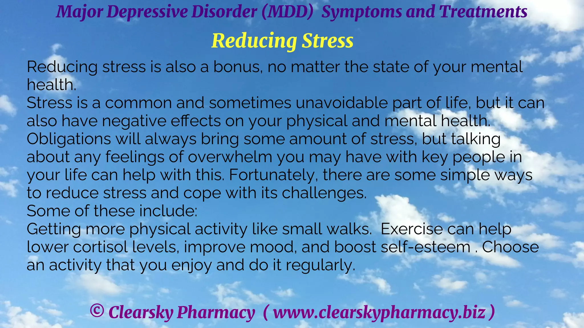 Major Depressive Disorder (MDD) Symptoms and Treatments | PPT