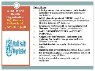 Major Agencies of United Nations | PPTX