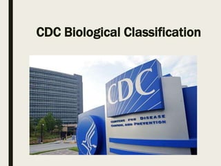 CDC Biological Classification
 