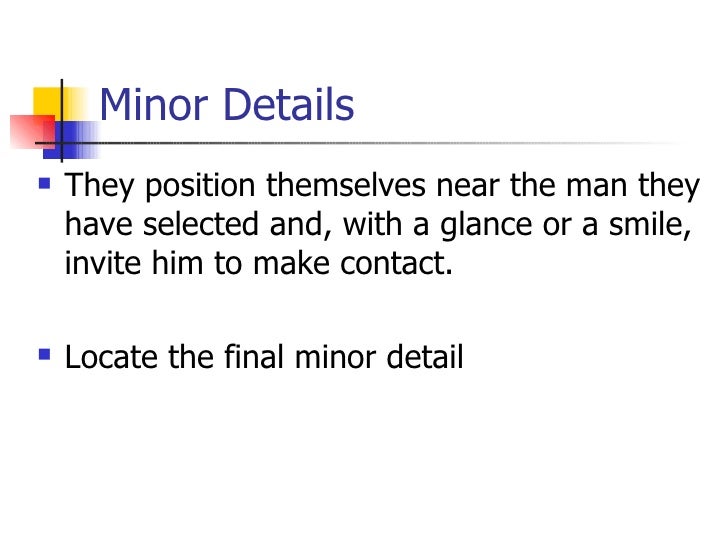 major and minor details major detail definition
