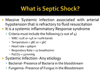 Characterized by lack of nutrient and O2 rich blood to the organs resulting in inadequate perfusion