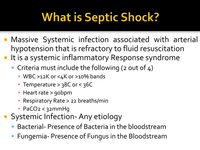 Major Case Presentation Septic Shock | PPTX | Heart and Cardiovascular ...