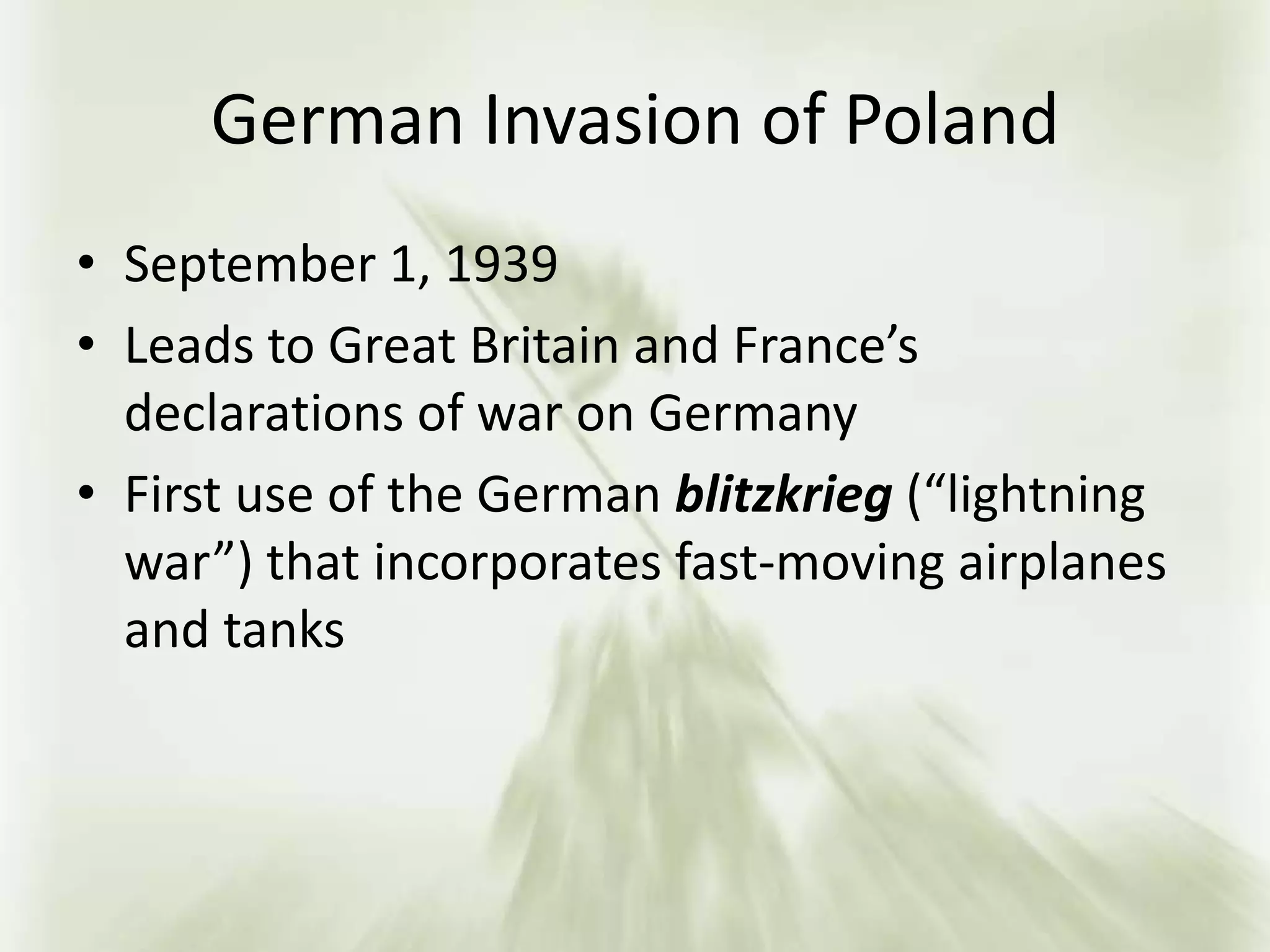 Major Causes and Events of World War II | PPTX