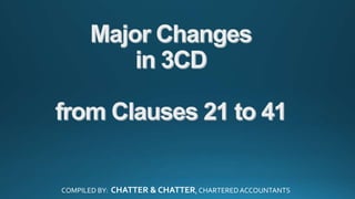 1
COMPILED BY: CHATTER & CHATTER, CHARTEREDACCOUNTANTS
 