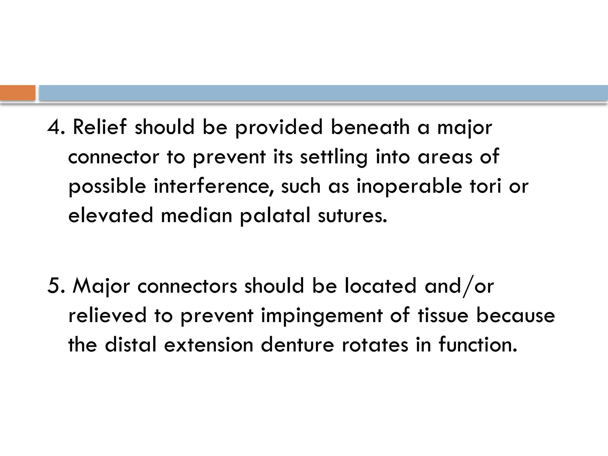 MAJOR connectors.pptx of removable partial denture | PPTX
