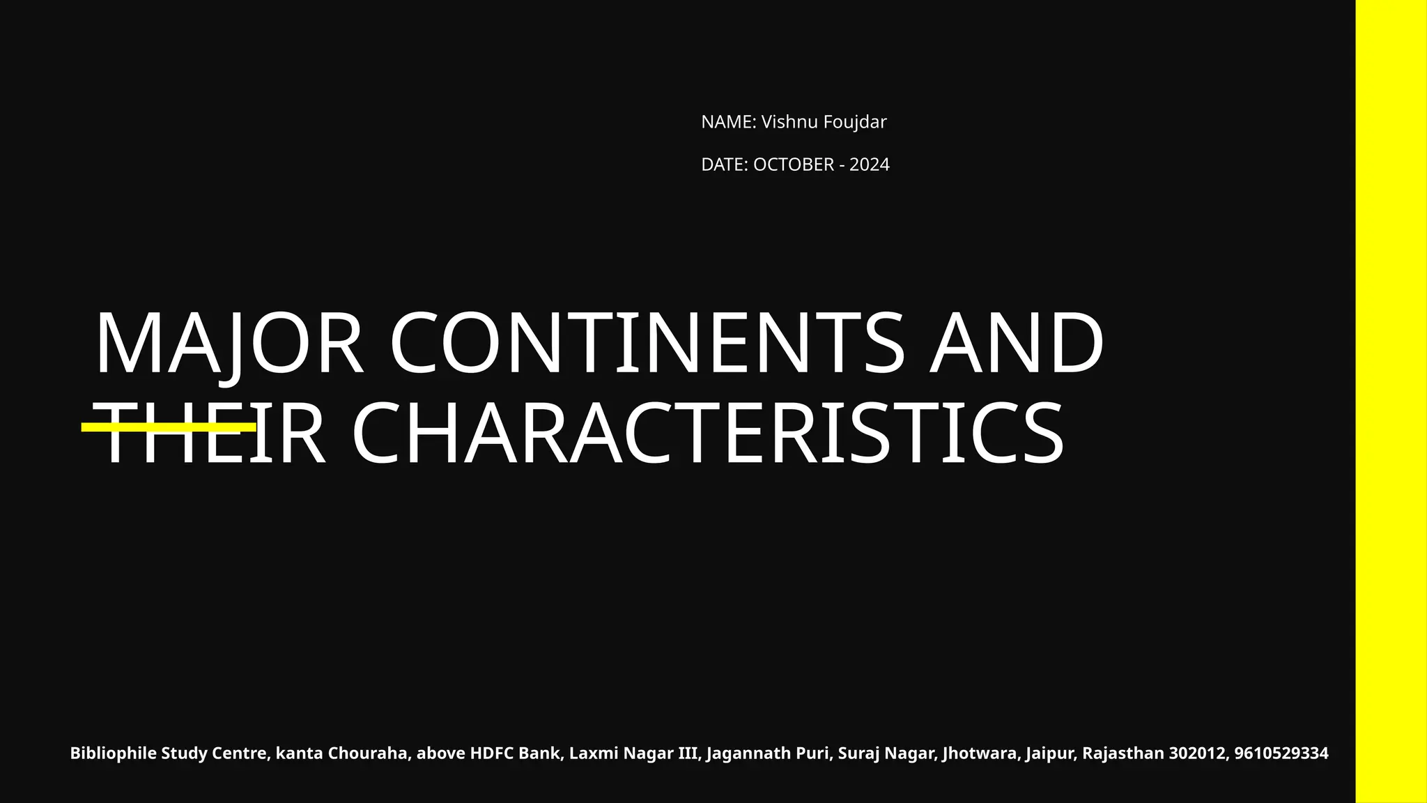 Continentes Y Sus Características: Parte 1 | Google Slides