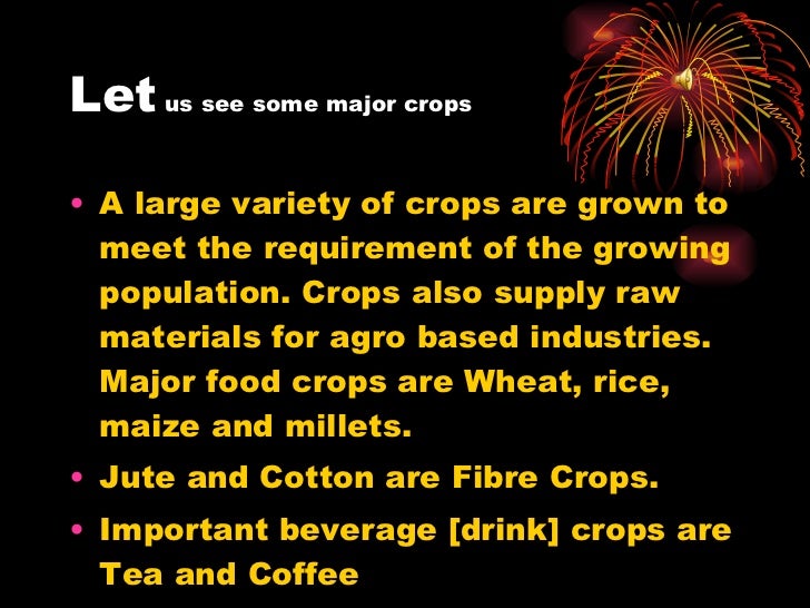 major crops of india powerpoint presentation crops ppt