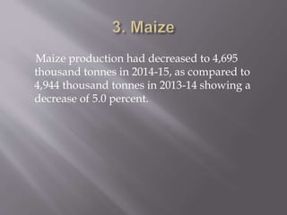 Major crops of pakistan A Presentation By Mr Allah Dad Khan Visiting ...