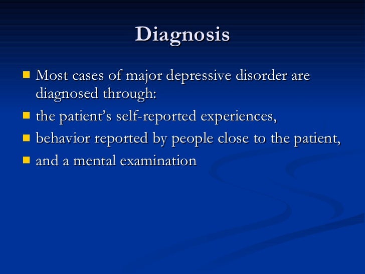 Major Depressive Disorder Powerpoint