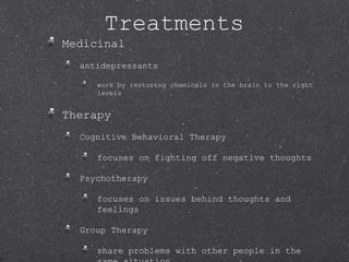 Major depressive disorder powerpoint | PPT