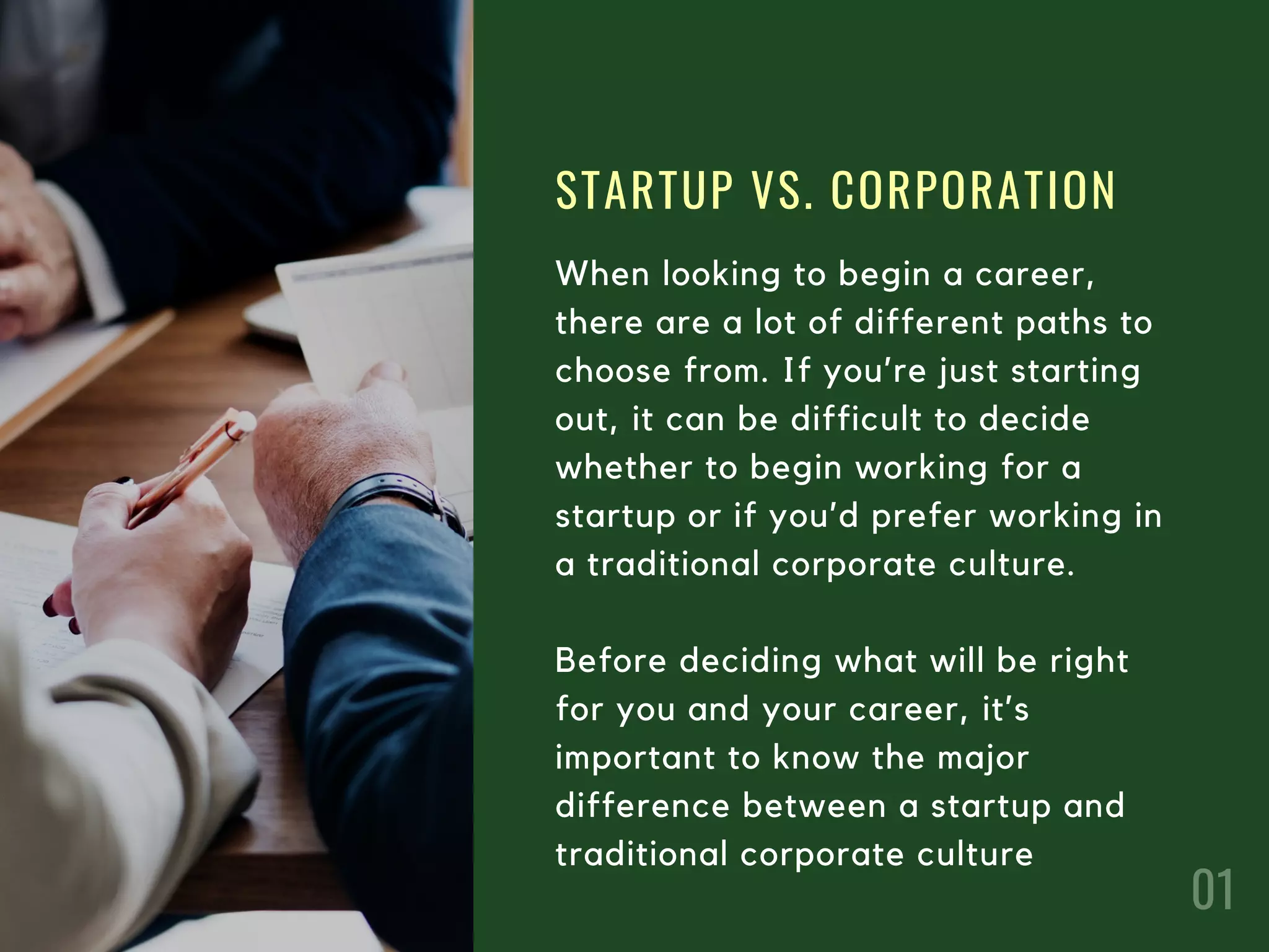 Major Differences Between Startup and Traditional Corporate Culture | PDF
